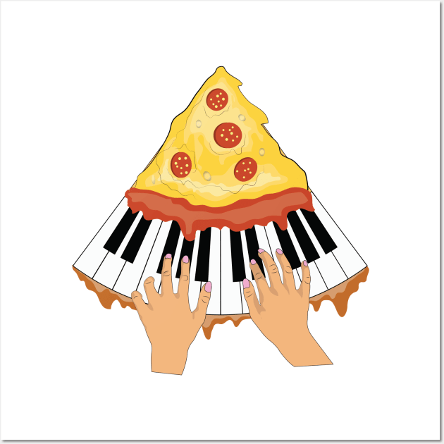 pizza and piano Wall Art by ArticArtac